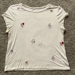 Embroidered Floral Shirt